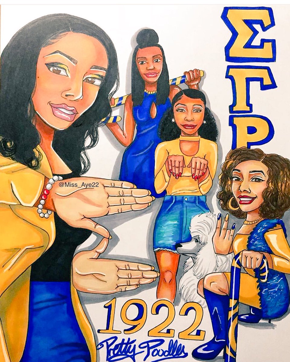 KenzieJayy_'s tweet photo. Because it’s STILL RHOvember!!!💙💛🐩 #SigmaGammaRho #RHOvember https://t.co/A1OkyMpfVe