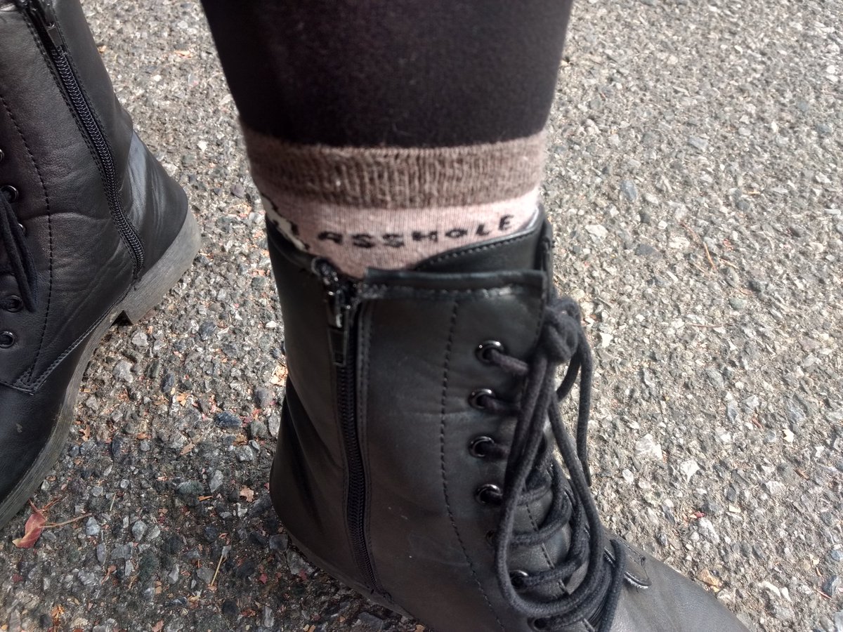 I love it when my socks do the talking for me