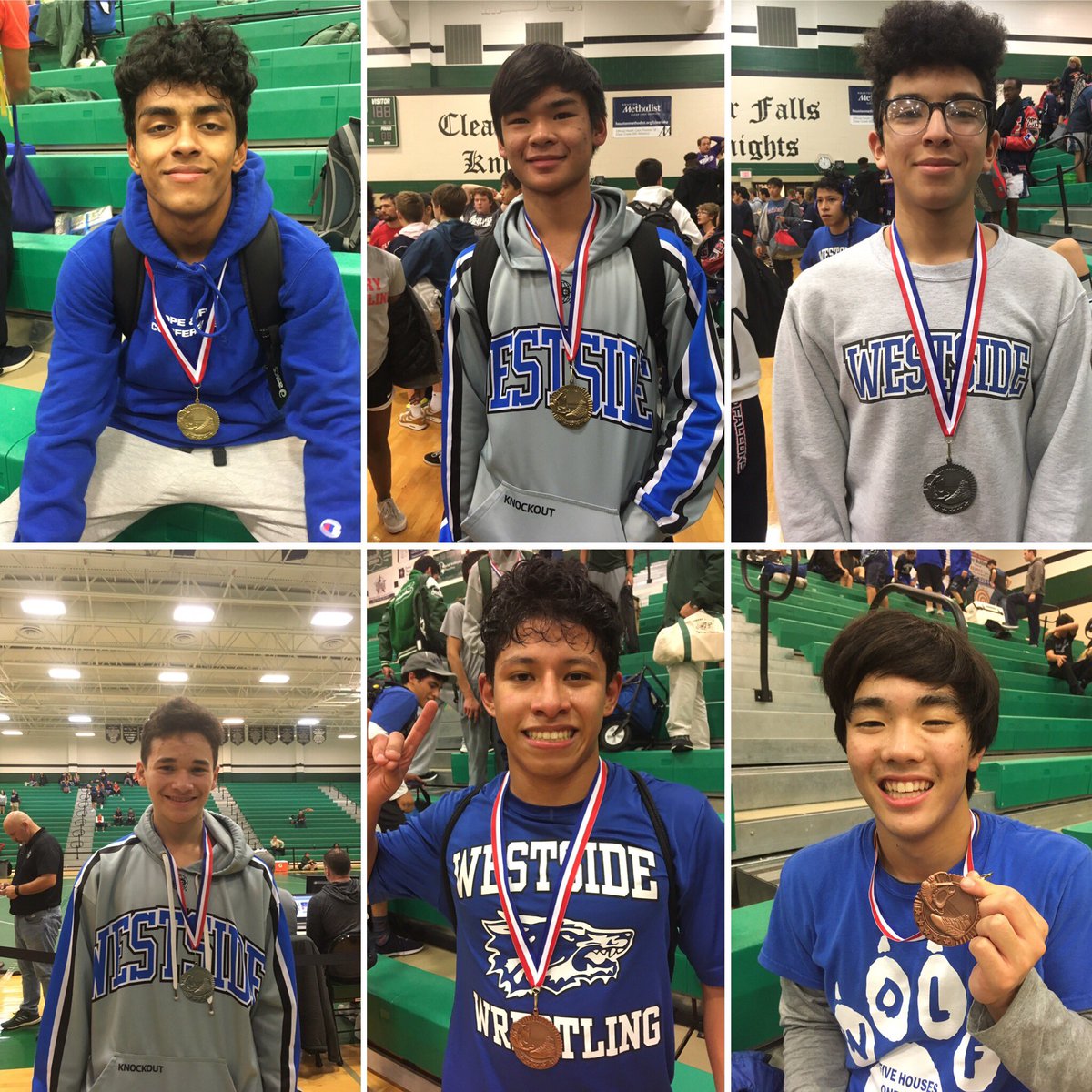 WolvesWrestlers's tweet photo. Stsnding Ovation to our #WrestlingTeam Great kick off to the #UILWrestling #wrestlingseason18 @westsidehigh #WolvesWrestlers came back home with 6gold 🥇 1silver🥈2bronce🥉 and a 2nd 🏆as team at #ClearFallsInvitational @whshowlernews #spreadthenews👏👏👏👍🤼♂️🤼♀️ https://t.co/0vNaupcXkc