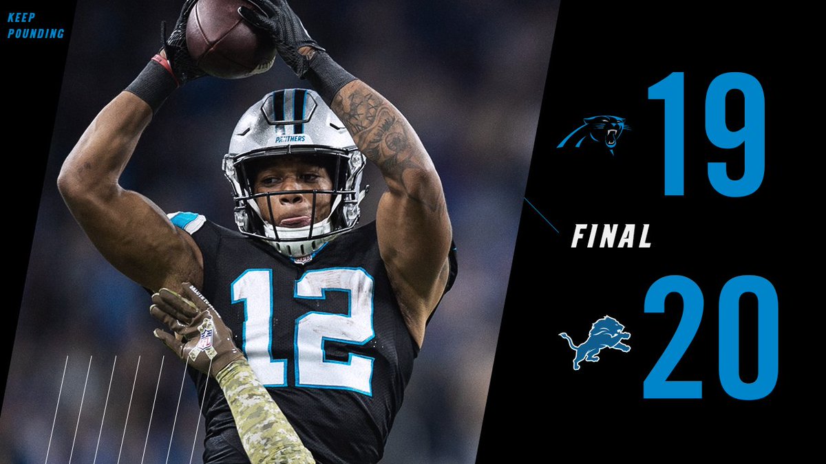 Panthers's tweet image. Final in Detroit 😐