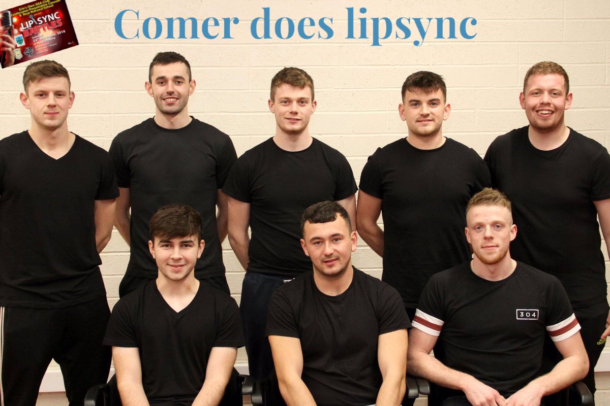 comerdancing16's tweet photo. Meet our final lipsync act...Ciaran, Conor, Eoin, Jimmy, Rian, Stephen, Darragh and Robert!

These lads have been in hiding for the last few months training hard and perfecting their performance... make sure your there next Saturday night to see them! https://t.co/wQ0p3mce8w