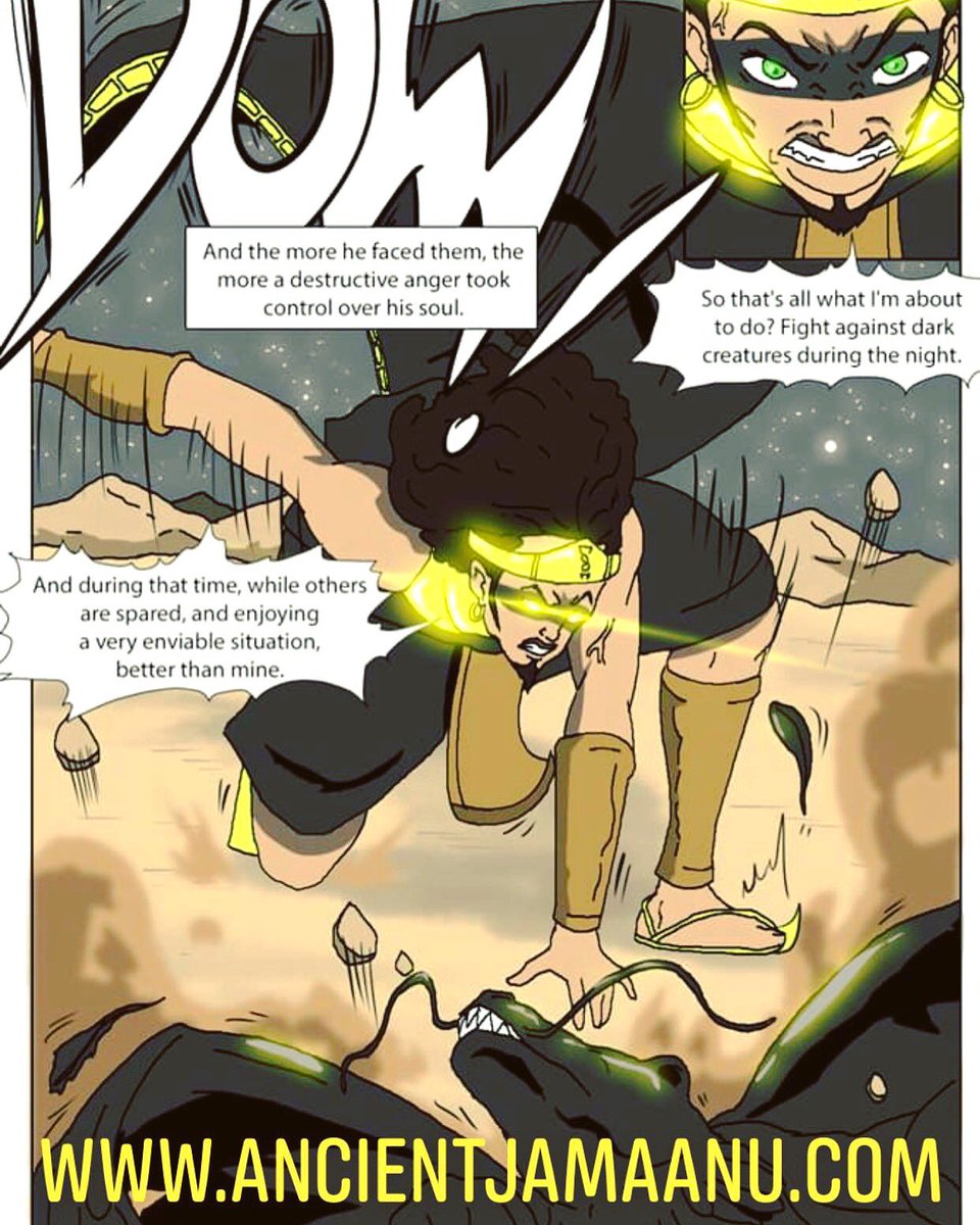 AncientJamaanu's tweet photo. And the more he faced them, a destructive anger took over his soul... 

What really happened in the Holy city of Mount Imboko afterwards...
〰️

Subscribe to our newsletter to learn more: https://t.co/Mzyqj3SgF7
〰️
#comicbookart #blackcomics #comicstrip #booklovers #comicbook https://t.co/Gklmtak20j