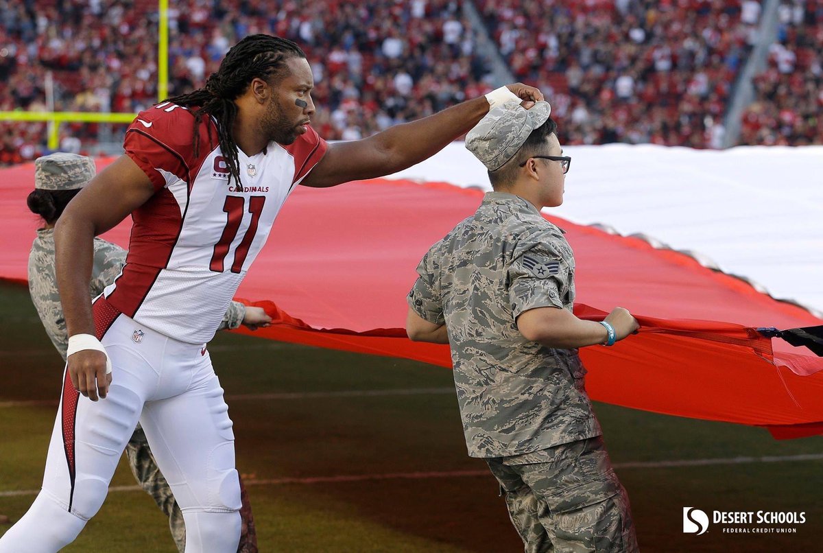 CloydRivers's tweet photo. Larry Fitzgerald is the man. Respect.
Merica. https://t.co/Nh38TSBKQR