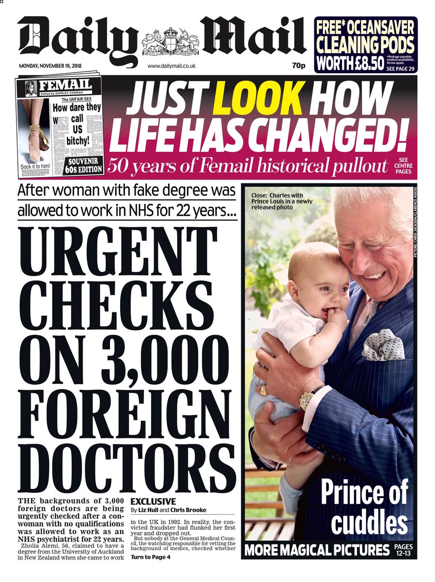 Image result for urgent checks on 3000 foreign doctors daily mail
