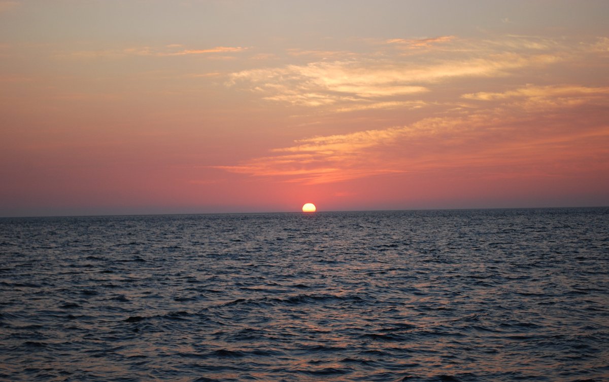 Sunset from offshore of Baja California. #sunsetsunday