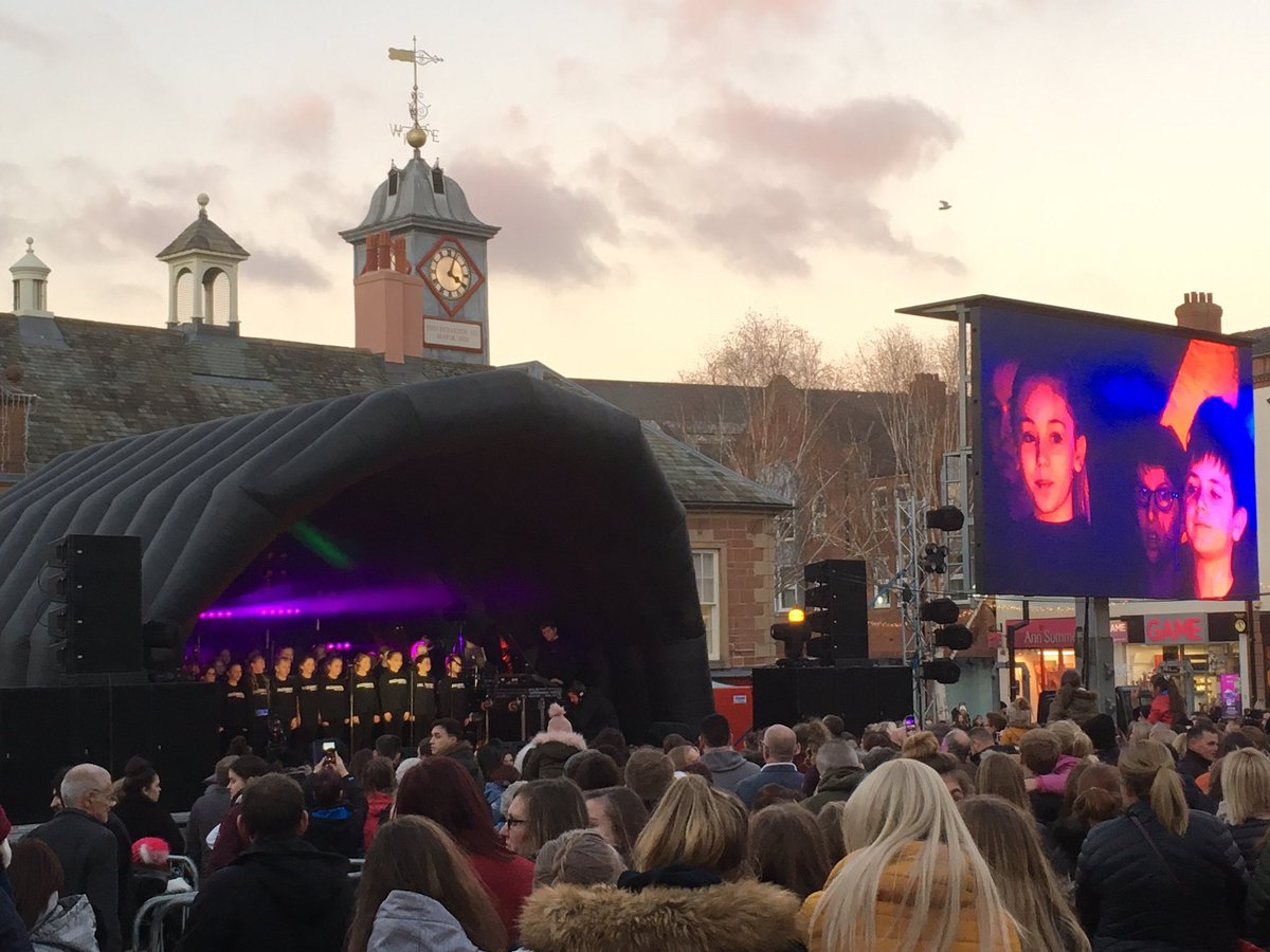emmadpartners's tweet photo. Absolutely loved working the Christmas lights switch on again this year...AMAZING acts, AWESOME crowd and BRILLIANT team #FeelingFestive #FestiveCarlisle #StageManager #Christmas #Carlisle https://t.co/EkaahU3deh