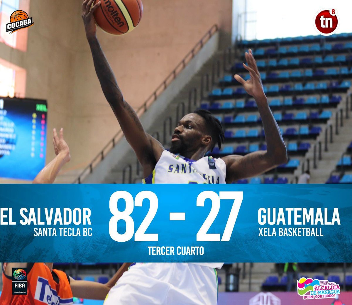 Managua2018's tweet photo. - FINAL TERCER CUARTO -

Santa Tecla BC 82 | 27 Xela Basketball https://t.co/s1TxIWxReM