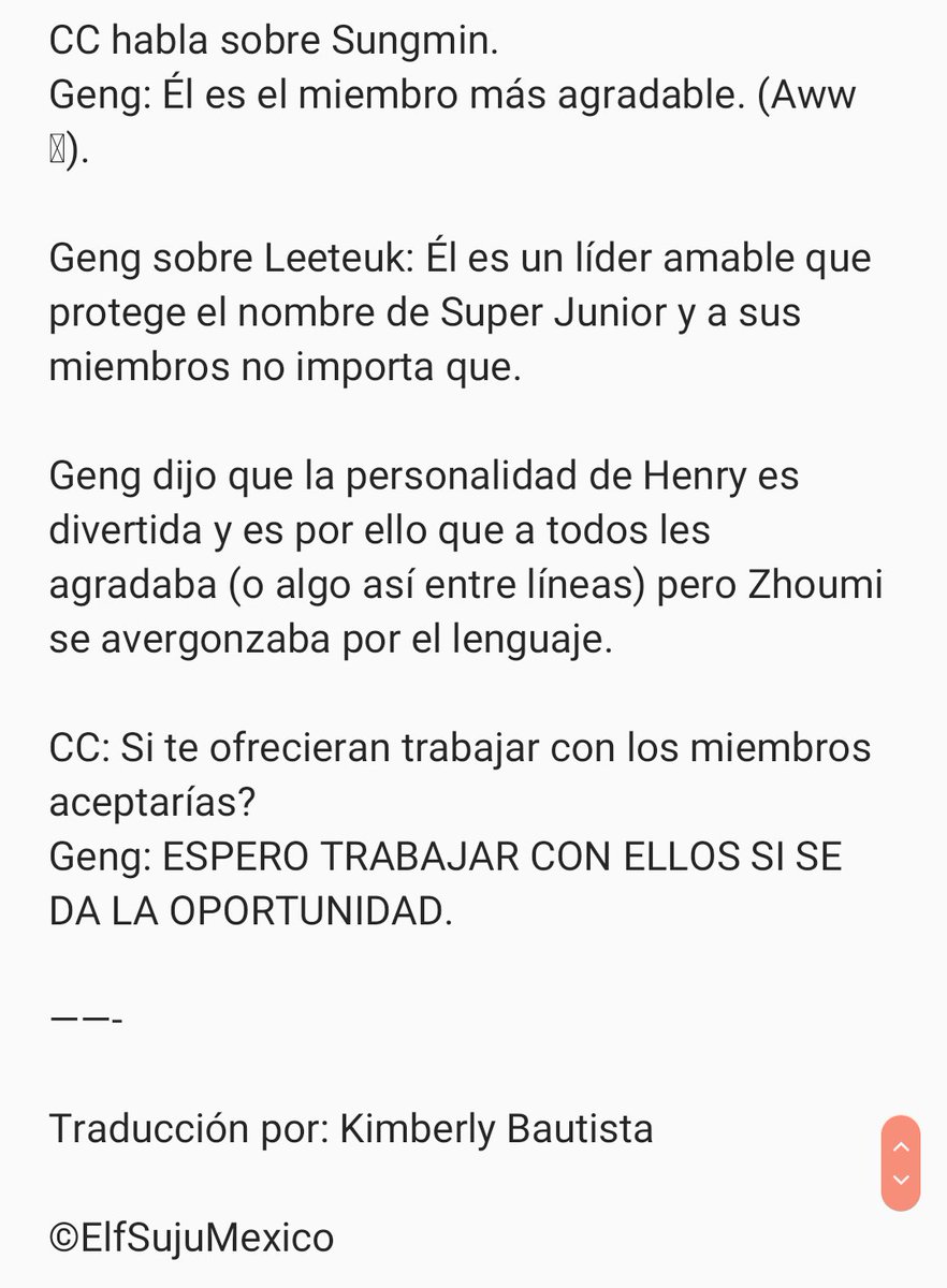 ELFintUnion's tweet photo. [INFO] Hace unos días salió a la luz una parte de un documental que está realizando HanGeng, en él, expresa su sentir hacia sus antiguos compañeros de Super Junior. 

Toda la info en las imágenes⬇️

Trad: Kimberly Bautista
©ElfSujuMexico

ELFInterUnion | TeukWon~ https://t.co/URAxpRBxS3