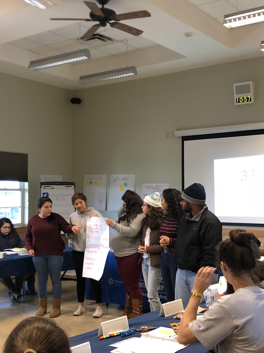 Tx_SDY's tweet photo. Texans Standing Tall's Youth Leadership Council wrapped up their Fall Training today. They spent the weekend collaborating on community projects, learning leadership skills, and developing great friendships! #EngageTST https://t.co/BzVBggsN1l