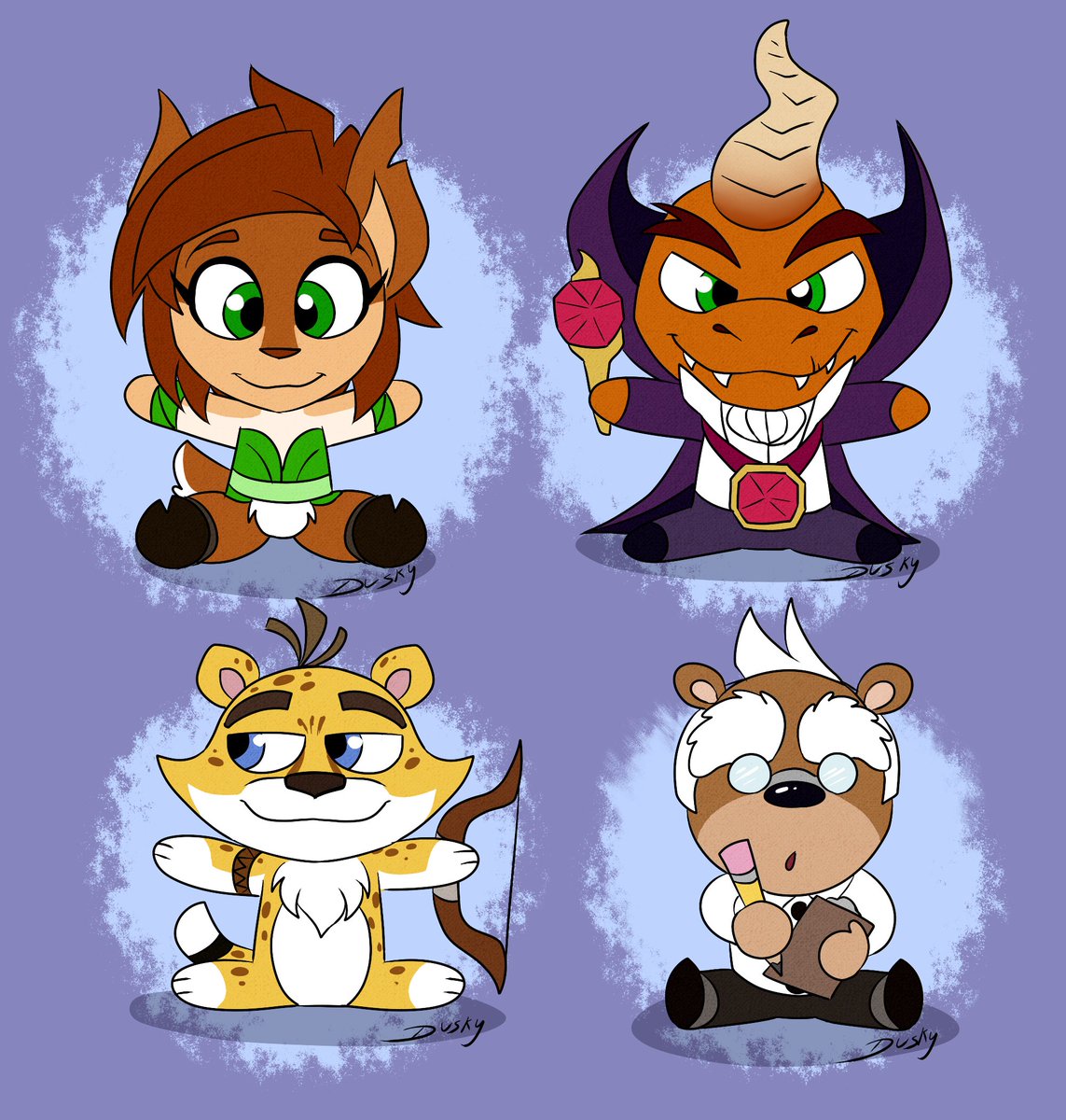 DuskyAnimations's tweet image. Some #SpyroReigintedTrilogy plushies! I saw KidRobot&apos;s new lineup and felt we could use a few more characters.
@KrystalVixon Did you mention something about wanting a Ripto plushie? 😛