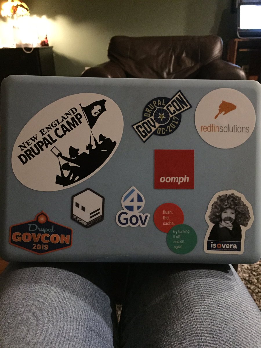 Got some stickers for my laptop at #NEDcamp2018 yesterday.