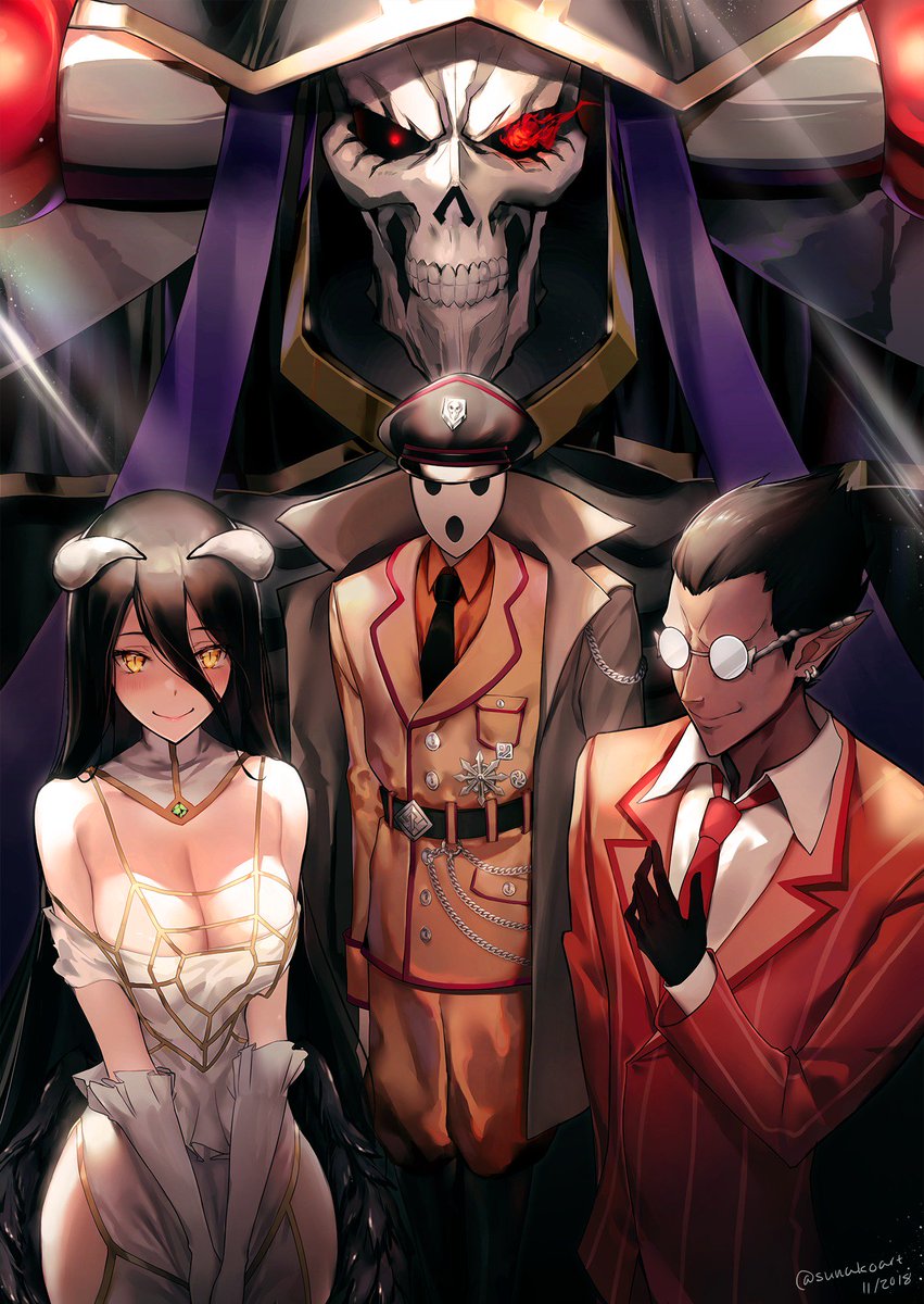 seonveera's tweet photo. The great minds of Nazarick! Fanart for #Overlord ❤️💀
#オーバーロード @maruyama_kugane https://t.co/uHQ4SghL4G