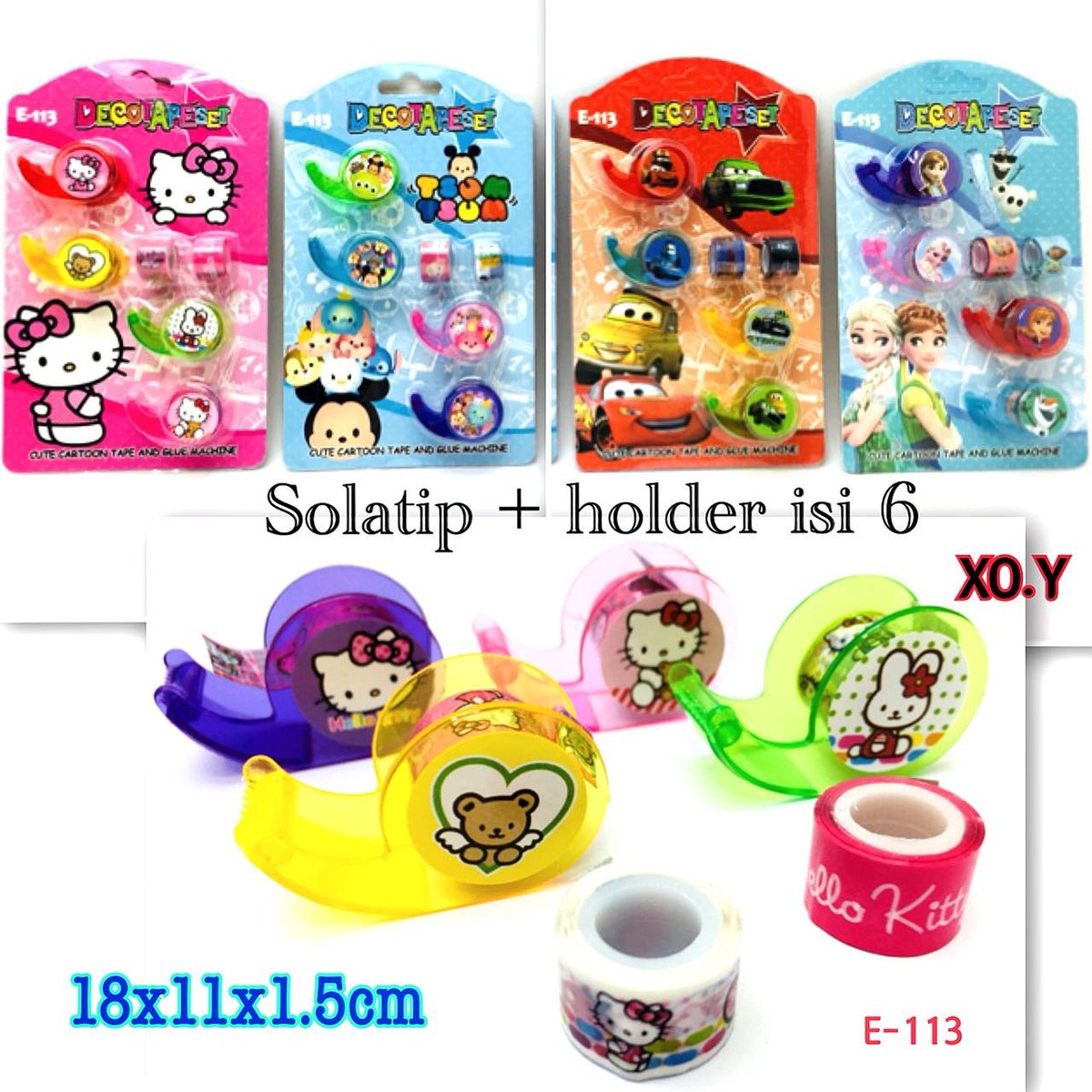 Solatip imut karakter lucu nih 15.000 aja 1 set. Minat wa ya... 085888138481. Pengiriman dari jakarta. Bisa kirim pake jne, j&amp;t, wahana, pos, tiki.