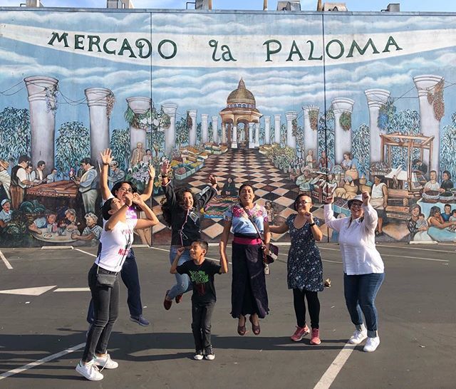 AF3IRM's tweet photo. TRANSNATIONAL FEMINIST JOY: @af3irmla members, Laura Palomares Of El Puente & Anti-Mall, and master weaver and collective member Margarita Lopez from Chiapas ✨ #AF3IRM #AF3IRMLA #transnationalfeminism https://t.co/xbl2gX2uNC https://t.co/pMWmcY5zEo