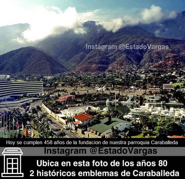 GentedeCarabaLL's tweet photo. #Vargas Hoy se cumplen 458 años de la fundación de nuestra parroquia #Caraballeda https://t.co/WC8nnjrZL6