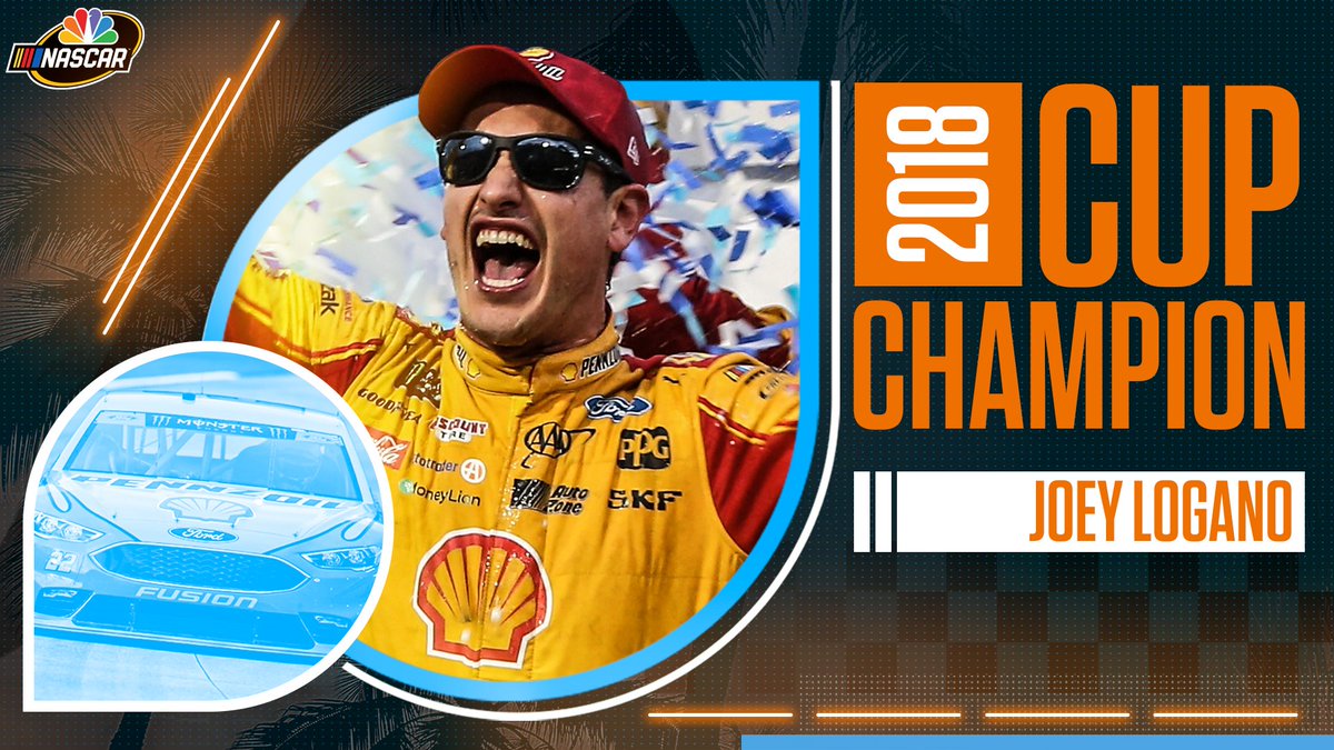 NASCARonUSA's tweet photo. .@joeylogano is the @NASCAR Cup Series CHAMPION!

#TeamJL https://t.co/pKEMhrToC0