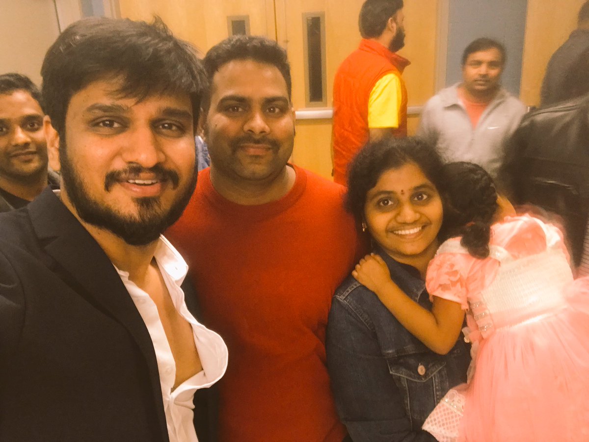 ANLVPrasad's tweet photo. @actor_Nikhil thank you for coming to Seattle for #titly cyclone event . Waiting for #mudra movie and unforgettable day dancing along with you for this event https://t.co/mvx55bpk8T