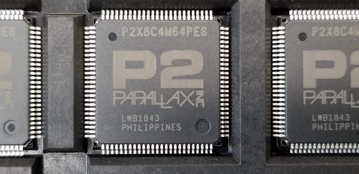 ParallaxKen's tweet image. 13 years. P2 Engineering Samples. @ParallaxInc