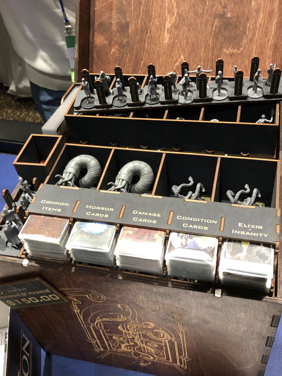 People. We made new friends over at <a href="/daedalus_pi/">Daedalus Productions</a> while we were at <a href="/BGGcon/">BoardGameGeek.CON</a> . Have you checked out their stuff? Do it. Never thought an insert could be made for Mansions of Madness 2e, but they’ve done it. Such friendly people. Glad we met you!!