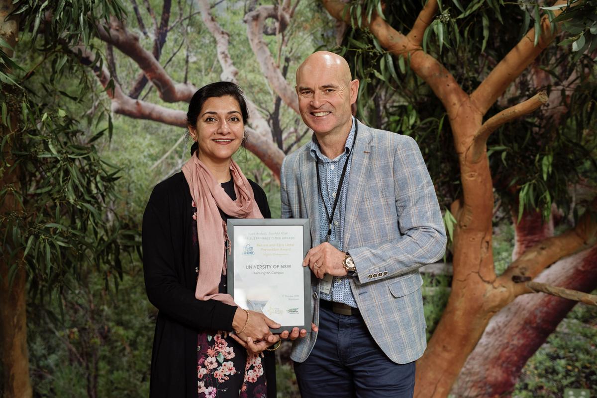 UNSWScience's tweet photo. Sustainability efforts at @UNSW have been recognised at the 2018 Keep Australia Beautiful Awards, for installing a reverse vending machine on campus and helping to recycle nearly 1.5 million containers! ♻️🥤https://t.co/MKWRCNhw5m https://t.co/9mBsOsAV6O