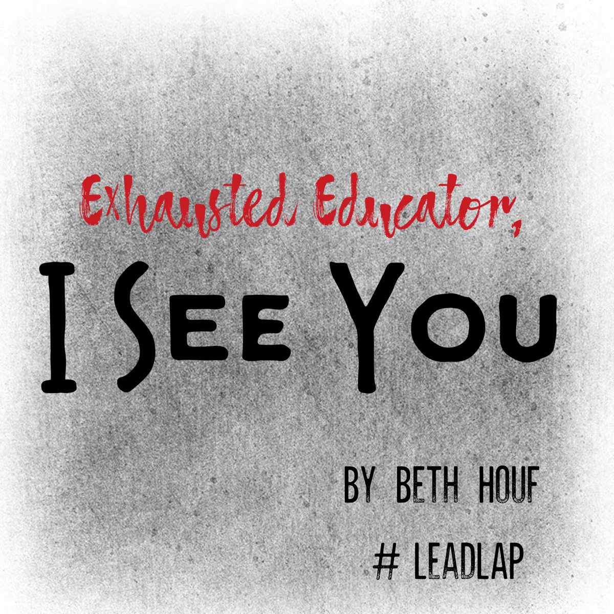 Exhausted Educator, I See You. My latest #LeadLAP blog post on teamwork and taking time to be giving to yourself during this break. leadlikeapirate.net/exhausted-educ… #amle #naesp #nassp