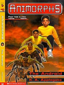  #TheAndroid #AnimorphsBookChallengeWhen boy is a dog his friend has no scent.He turns into a spider and learns that friend is a passifest robot dog alien.Boy turns into a bat so dogbot can help fight evil slug aliens but he is caught.Dogbot saves him but retakes pasifest stance