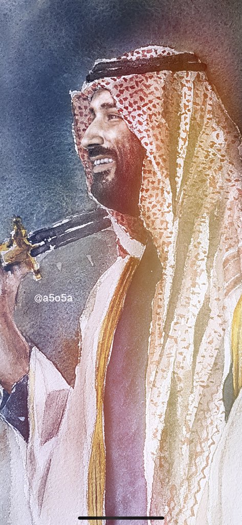 a5o5a's tweet photo. 🇸🇦

هذا ولد سلمان نسل السلاطين
محمد زعيم المجد ياحي راسه

رسمتي لـ #محمد_بن_سلمان_انت_في_قلوبنا  
منفذة بالألوان المائية 💚 https://t.co/DrBVi0VKGT