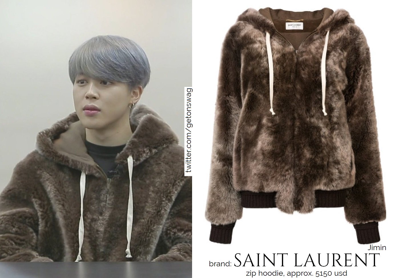 Saint laurent zip hoodie deals