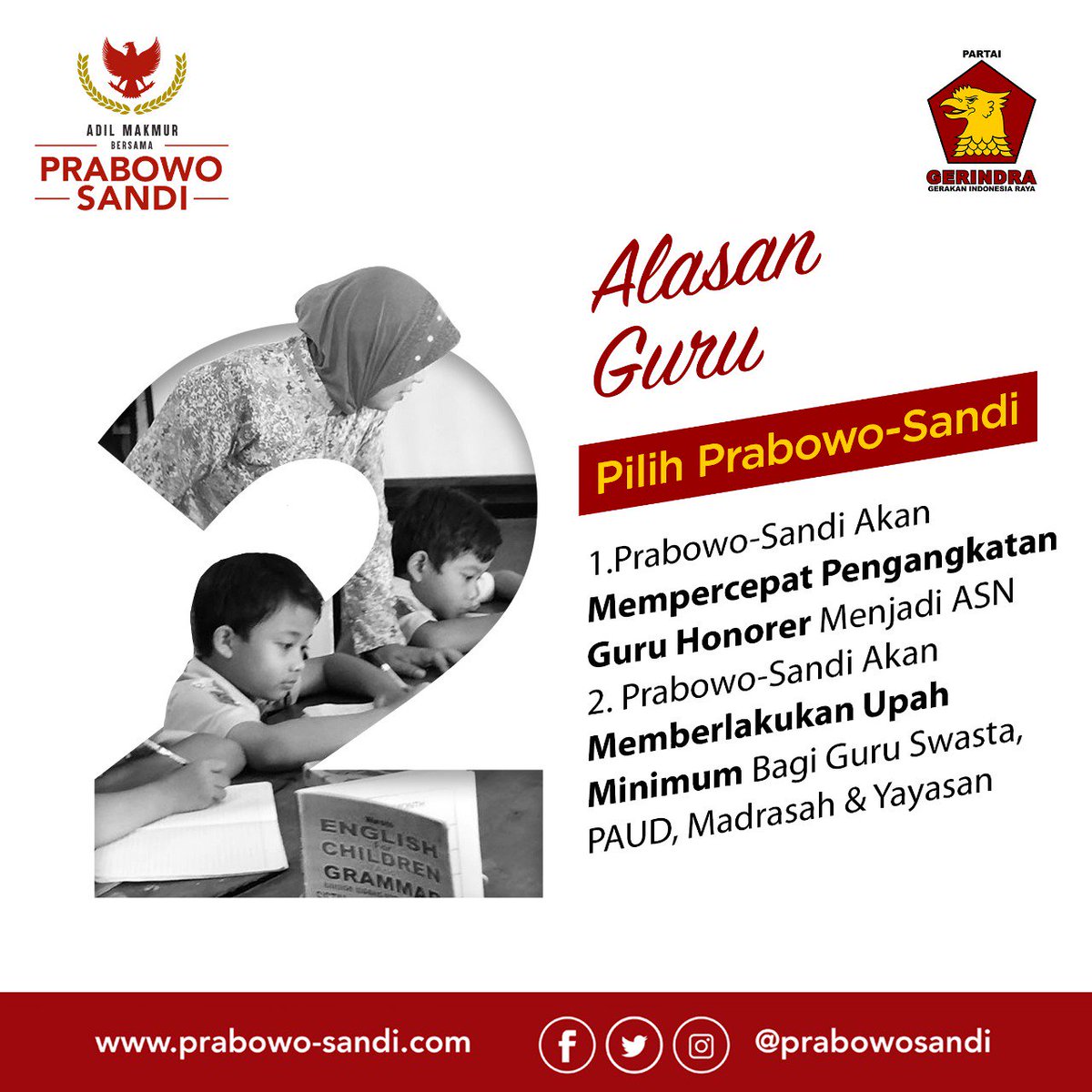 alasan guru pilih prabowo sandi 