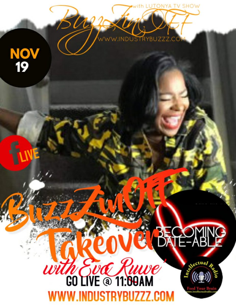 ilovelululang's tweet photo. #BUZZZINOFFWITHLUTONYA
IS HITTING THE ROAD
JOIN ME LIVE ON @
#BecomingDateable MONDAY!!! OH THIS IS GOING TO BE GOOD REAL GOOD!!!
LIKE LIKE LIKE SHARE SHARE SHARE https://t.co/TGS19c5pKw