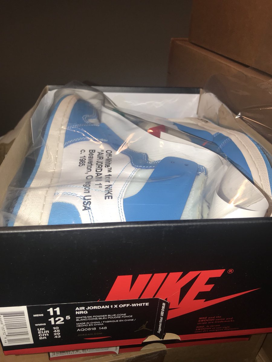 jordan 1 unc size 12