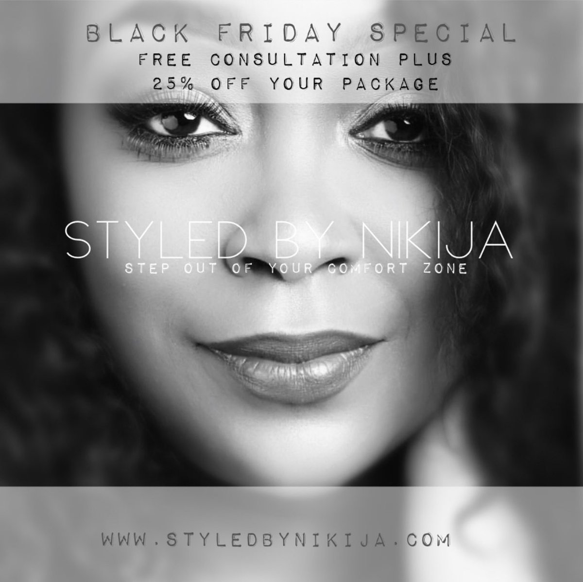 🗣Black Friday Special! Free Consultation PLUS 25% off of your package. I'm looking forward to styling you. Submit your request online at styledbynikija.com or click the link in my bio by 11/24/2018. See you soon! And don’t forget to FOLLOW ✅
#styledbynikija #fashionstylist