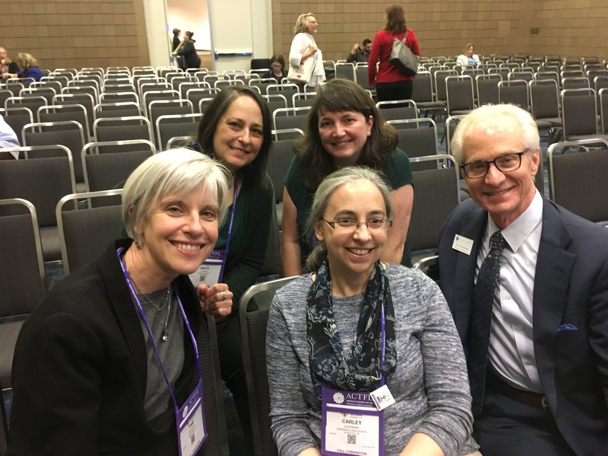 CarleyGoodkind's tweet photo. Meeting up with some inspiring Wisconsin world language educators and advocates at #ACTFL2018 https://t.co/JTTy84Pmhr