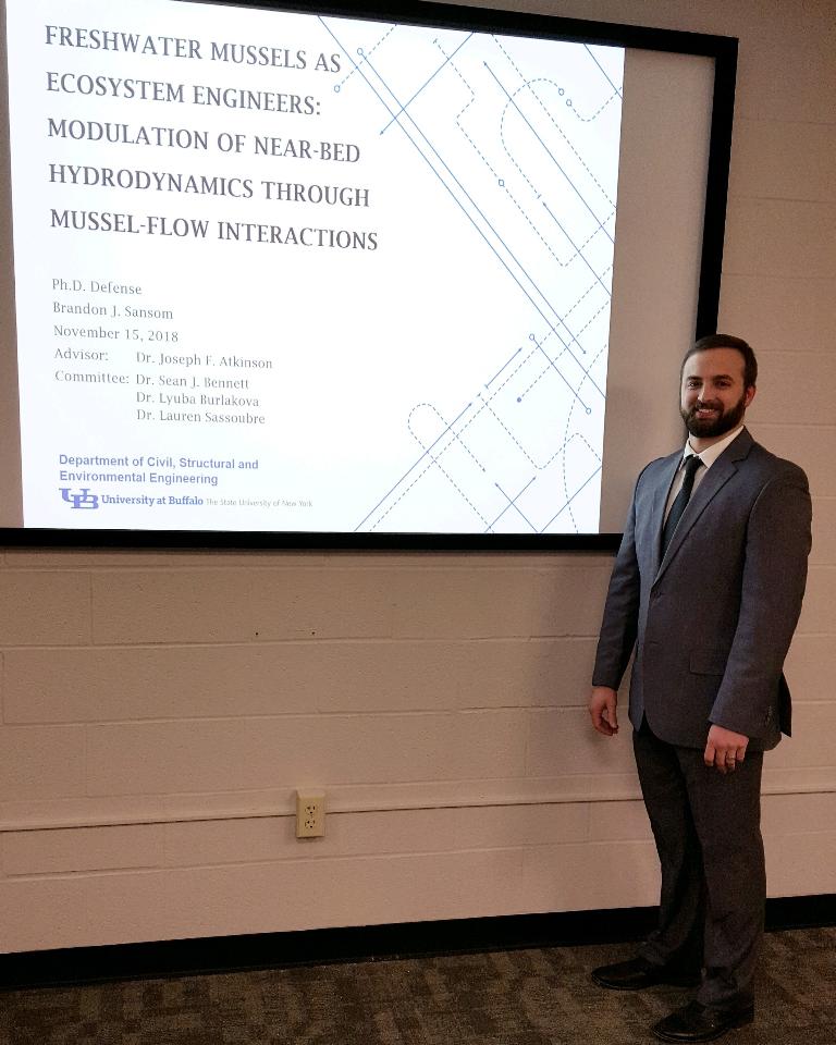 brandonjsansom's tweet photo. Thursday was a success - dissertation is in the books! #DrSansom #freshwatermussels #ecosystemengineers #interdisciplinaryphd https://t.co/IdtxF8ACNj