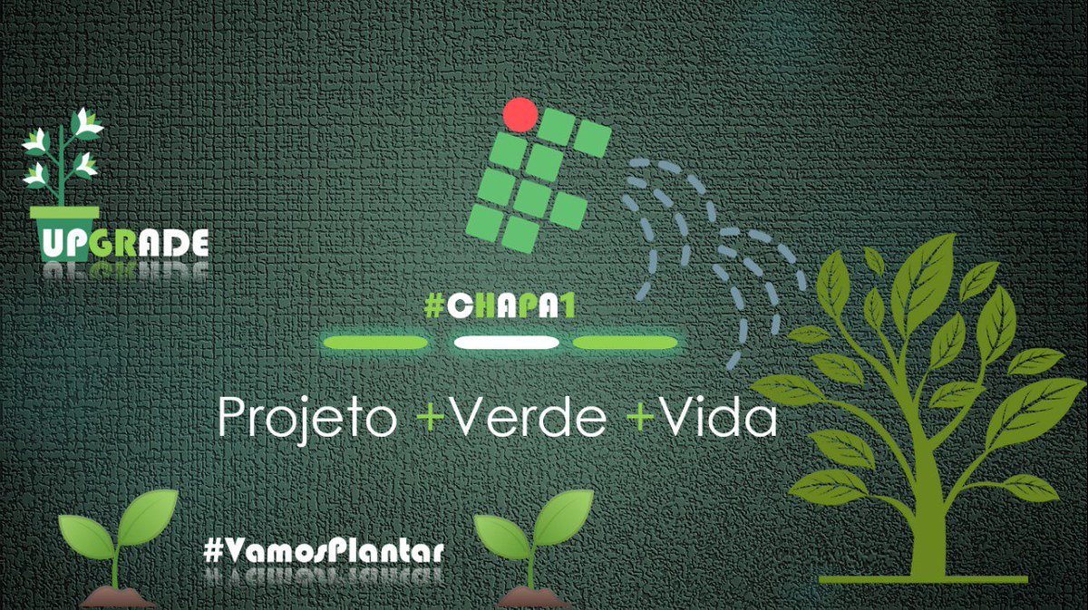 UpgradeChapa's tweet photo. #VAMOSPLANTAR🌱🌏
Projeto +Verde +Vida, criação de um projeto que em convênio com o viveiro municipal e outros órgãos doadores de mudas de plantas, promovera o contato com o meio ambiente e conscientização quanto aos problemas ambientais. Vote Verde, Vote UP, Vote Chapa 1 https://t.co/N1eYfbg43l