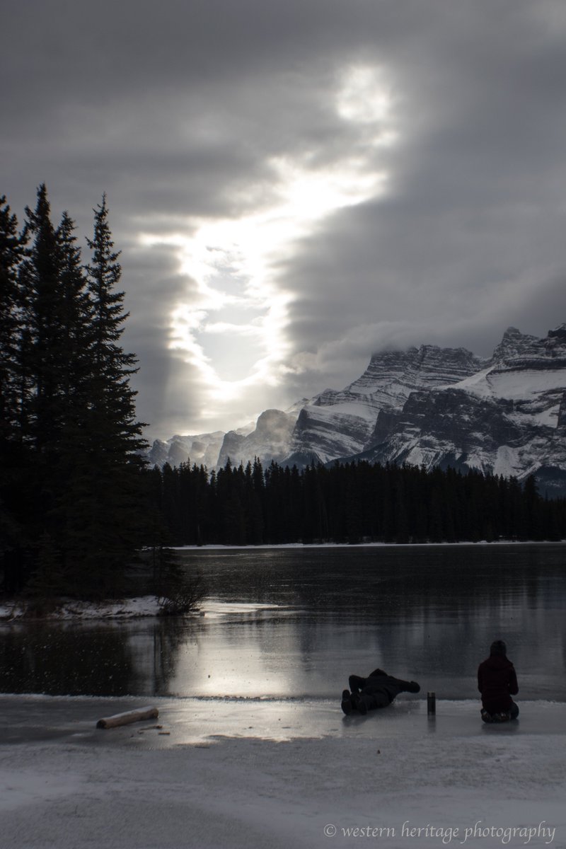 The Mountains &amp; Lakes are calling - even on a cloudy Sunday they are just awesome.  Living in #Cochrane this is in our back yard. #rockies