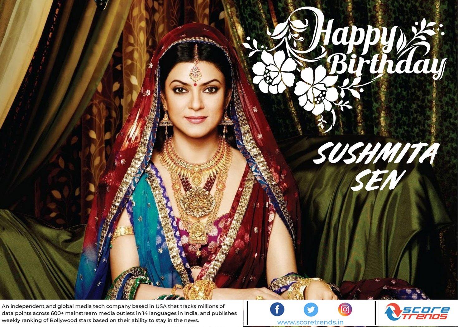 Score Trends wishes Sushmita Sen a Happy Birthday!! 