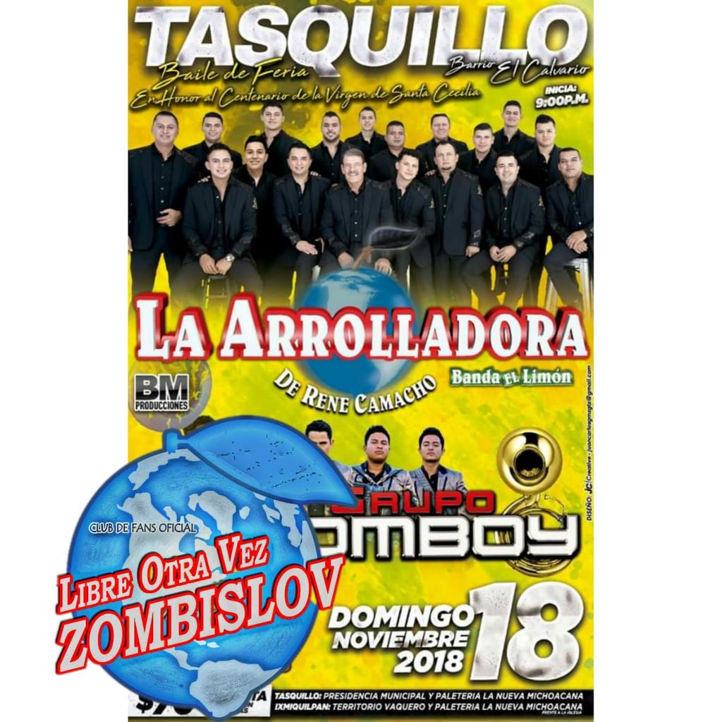 Laudidy1's tweet photo. 📆 DOMINGO 18 DE NOVIEMBRE‼
La Grandiosa Banda Del Momento, La Arrolladora Banda Limón De Don René Camacho💚😍
Se Presenta En: TASQUILLO, HIDALGO ✈🎶
Con Un Show Espectacular Y Su Nueva Gira #CalidadyCantidad 
#TuEresLaRazon
#Tour2018 
#ConquistandoCiudades🌃
#ZombisLOV🍋💚 https://t.co/PuQkV17Drk
