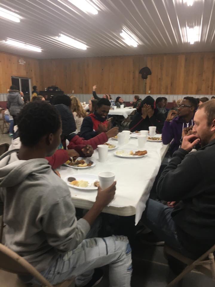 rylynsmall's tweet photo. Really appreciate getting to know these young individuals through our #busministry. These guys and girls will always light up the room with their laughter and smiles. 6 of the 7 individuals sitting at this table have been saved through our bus ministry this year. #busthemin https://t.co/5Pfc5am1VD