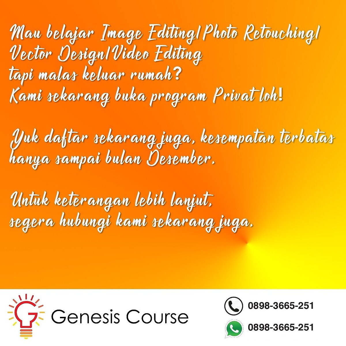 GenesisCourse tweet picture