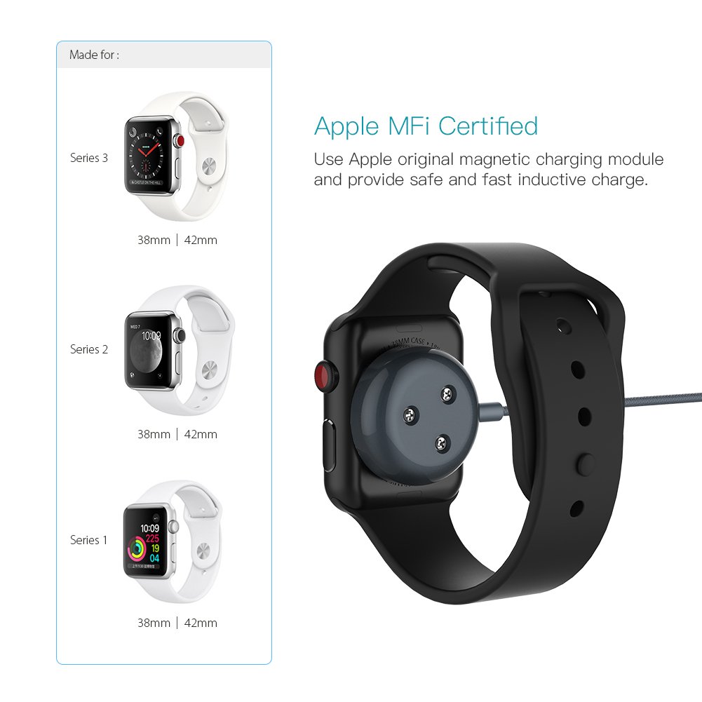 dodocoolJapan's tweet image. dodocool AppleWatch充電器 MFi認証⌚️
詳細はこちら：amazon.co.jp/dp/B076P7F6H6 
#dodocool #AppleWatch #アップルウォッチ