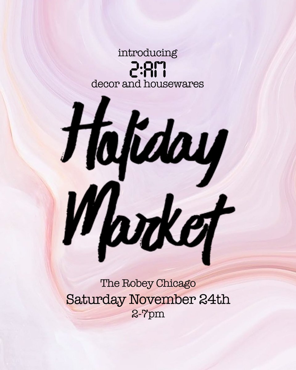 2am (@2amlabel) on Twitter photo Join us this Saturday <a href="/TheRobeyGH/">TheRobeyChicago</a> 2-7pm πππΎ #vintagemarket #holidaymarket #holidaygifts #stockingstuffers Join us this Saturday <a href="/TheRobeyGH/">TheRobeyChicago</a> 2-7pm πππΎ #vintagemarket #holidaymarket #holidaygifts #stockingstuffers
