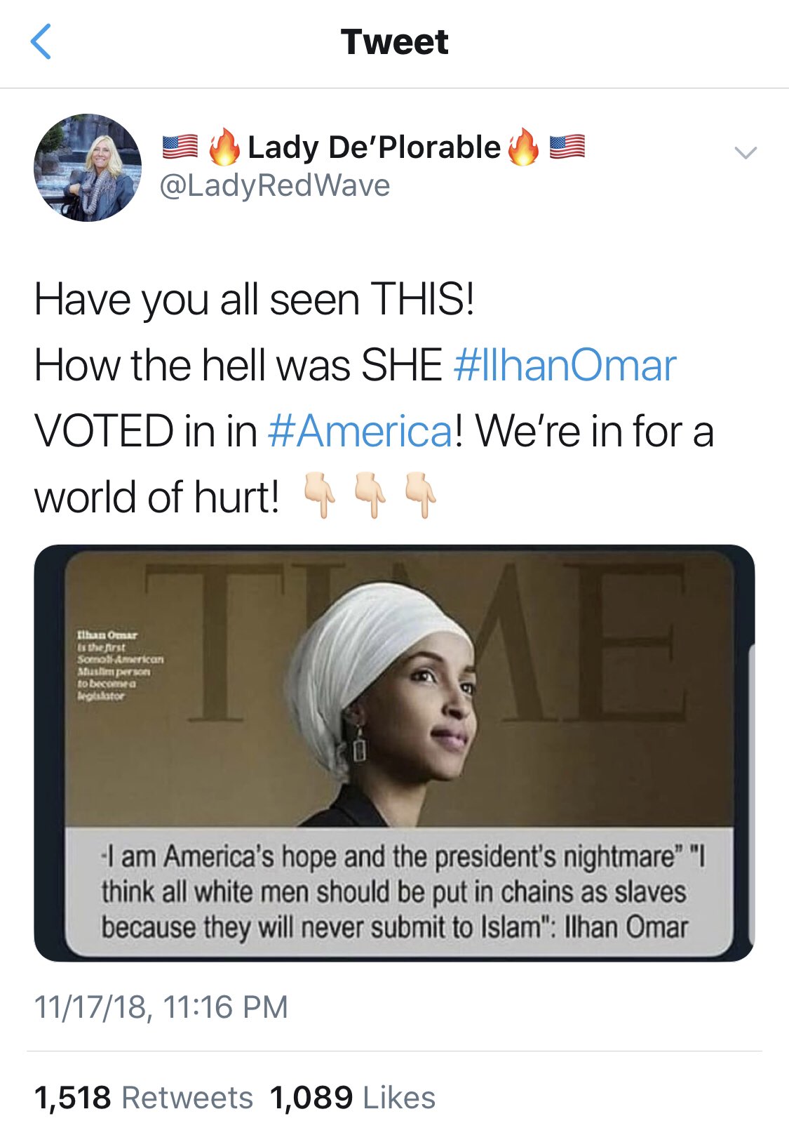 Ilhan Omar on Twitter: "Who said facts mattered? 🤷🏽♀️…