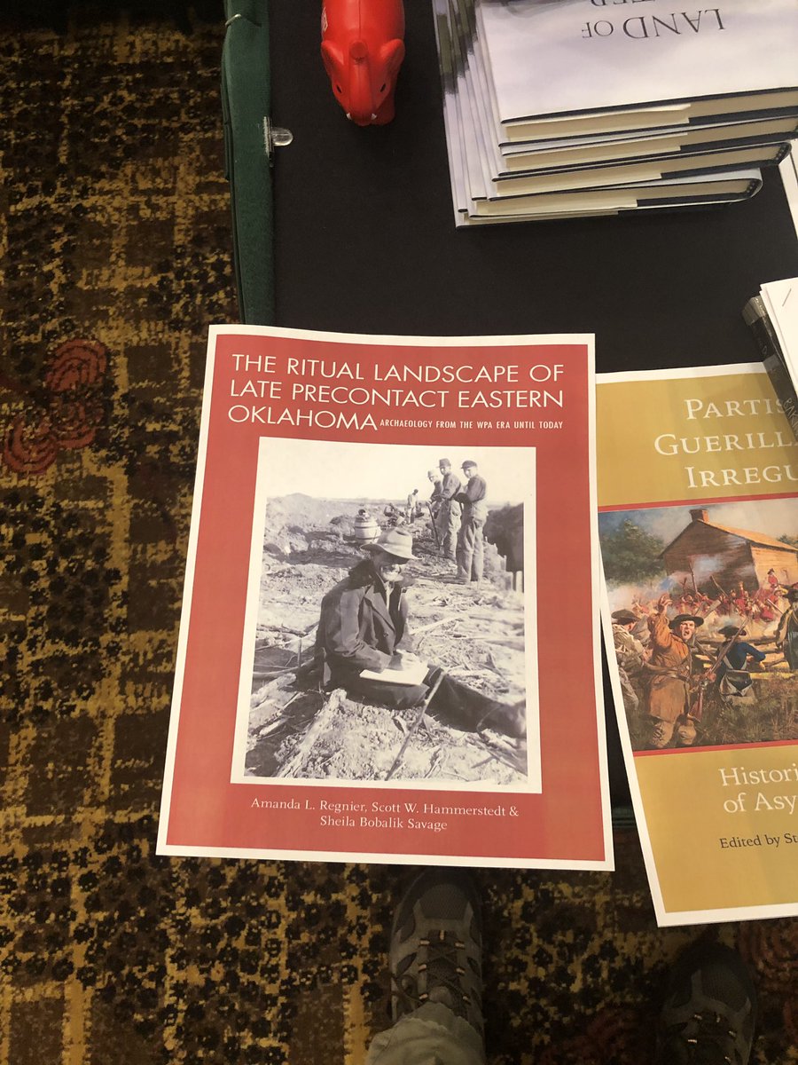 swh113's tweet photo. Our book wasn’t ready in time for @SEACArchaeology but it was good to see a flyer advertising it at the University of Alabama Press table! #seac2018 https://t.co/DTJ6Q8KExa