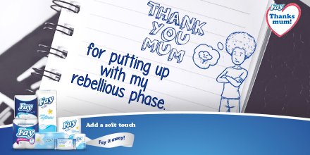 FaytissuesKe's tweet photo. Being a teenager wasn’t easy. We know that. Imagine what it was like for mum to have to deal with you! #ThanksMum #AddaSoftTouch https://t.co/VAXnHyAMZT