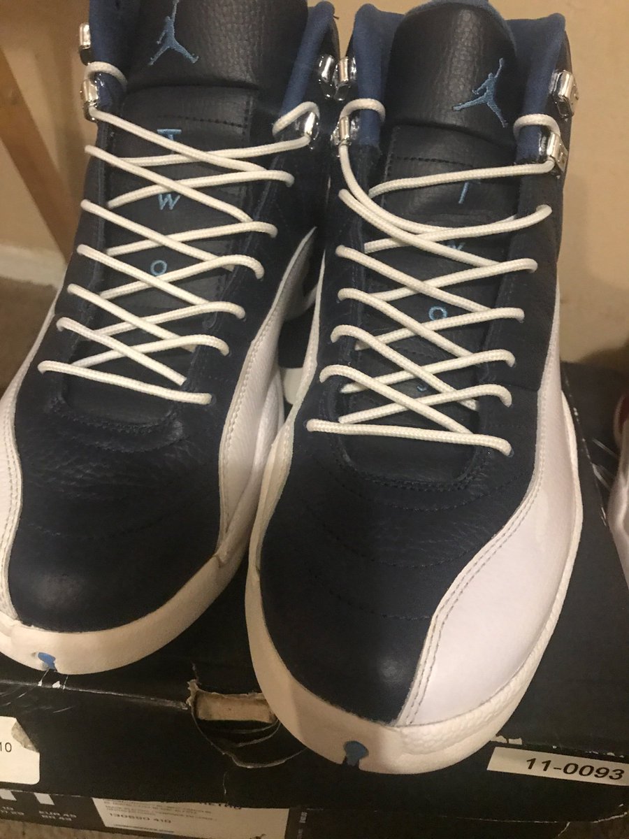 MarJua01's tweet photo. Finally got these obsidian 12 from @kicksonabudget https://t.co/v3KLFNvGOw