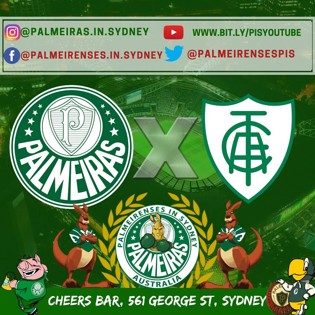 PalmeirensesPIS's tweet photo. EXISTE uma grande chance do Verdão ser campeão do #BRA18 nesta Quinta.
PALMEIRASxAMERICA (22/11/2018) às 10:30 da manhã. Estaremos no @CheersBarSydney pra empurrar nosso verdão. Aqui é @Palmeiras...É o PIS!! @Palmeirenses.In.Sydney
@PalmeirensesPIS
@gazetaesportiva https://t.co/hoppHMQLSP