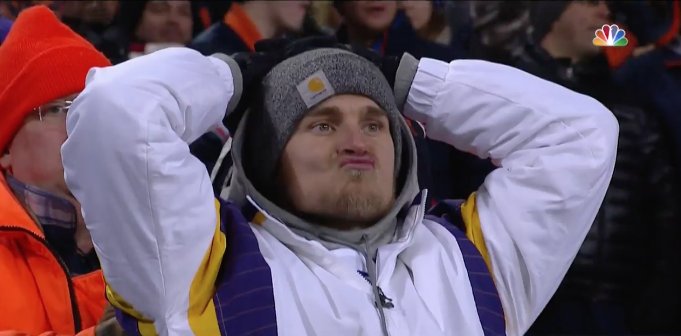 SInow's tweet photo. Vikings fans, meet your mood tonight: https://t.co/4IfAl7UIOx https://t.co/KMIAtG7b7J