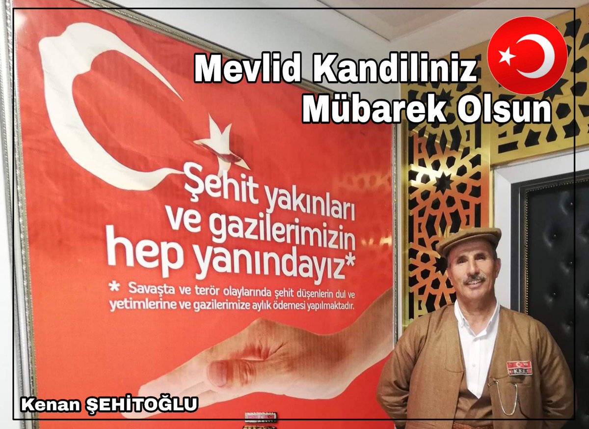 Alemlere rahmet olarak gönderilen Peygamber Efendimiz Hz. Muhammed (SAV)'e salât ve selâm olsun. Tüm İslâm Aleminin Mevlîd Kandili Mübarek olsun. 
#mevlidkandili #hayirliKandiller <a href="/ZiyaSozen/">Ziya SÖZEN</a> @alifuatatik <a href="/FCelalettin/">Celalettin fırtına🇹🇷</a> <a href="/ali_ilbas/">Ali İlbaş</a> <a href="/SiirtValiligi/">Siirt Valiliği</a> <a href="/akgencliksiirt/">AK Gençlik Siirt</a>