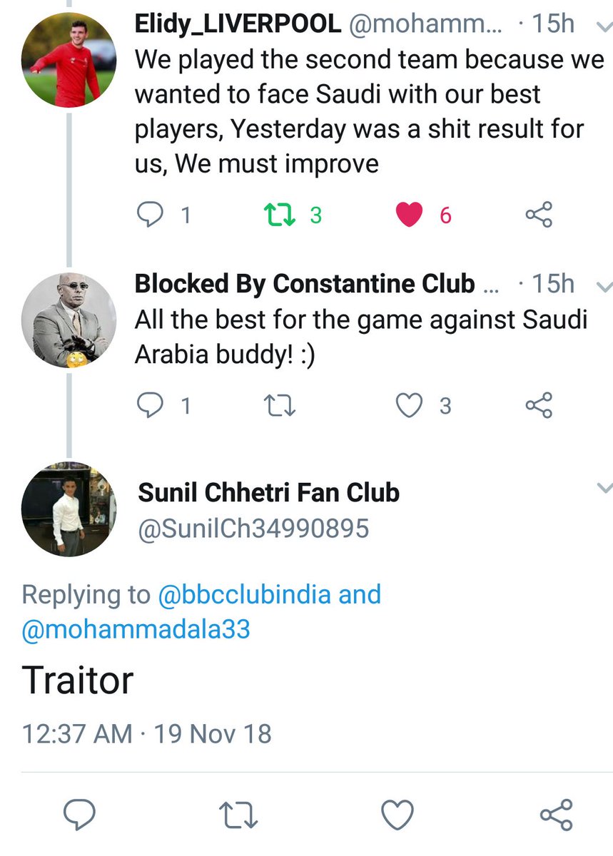 bbpcclubindia's tweet photo. #Fandom101

Never wish a rival fan, even if he's a friend for their friendly game against another side, the result of which doesn't impact your team in anyway. 

If you do that, you're a TRAITOR!!!

Great logic.

Courtesy: @SunilCh34990895 https://t.co/wDVmSzIlRa